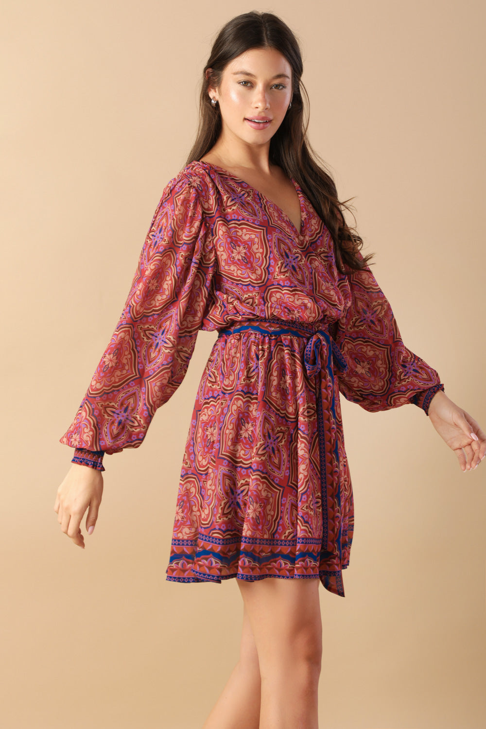 BE BETTER WOVEN MINI DRESS Flying Tomato